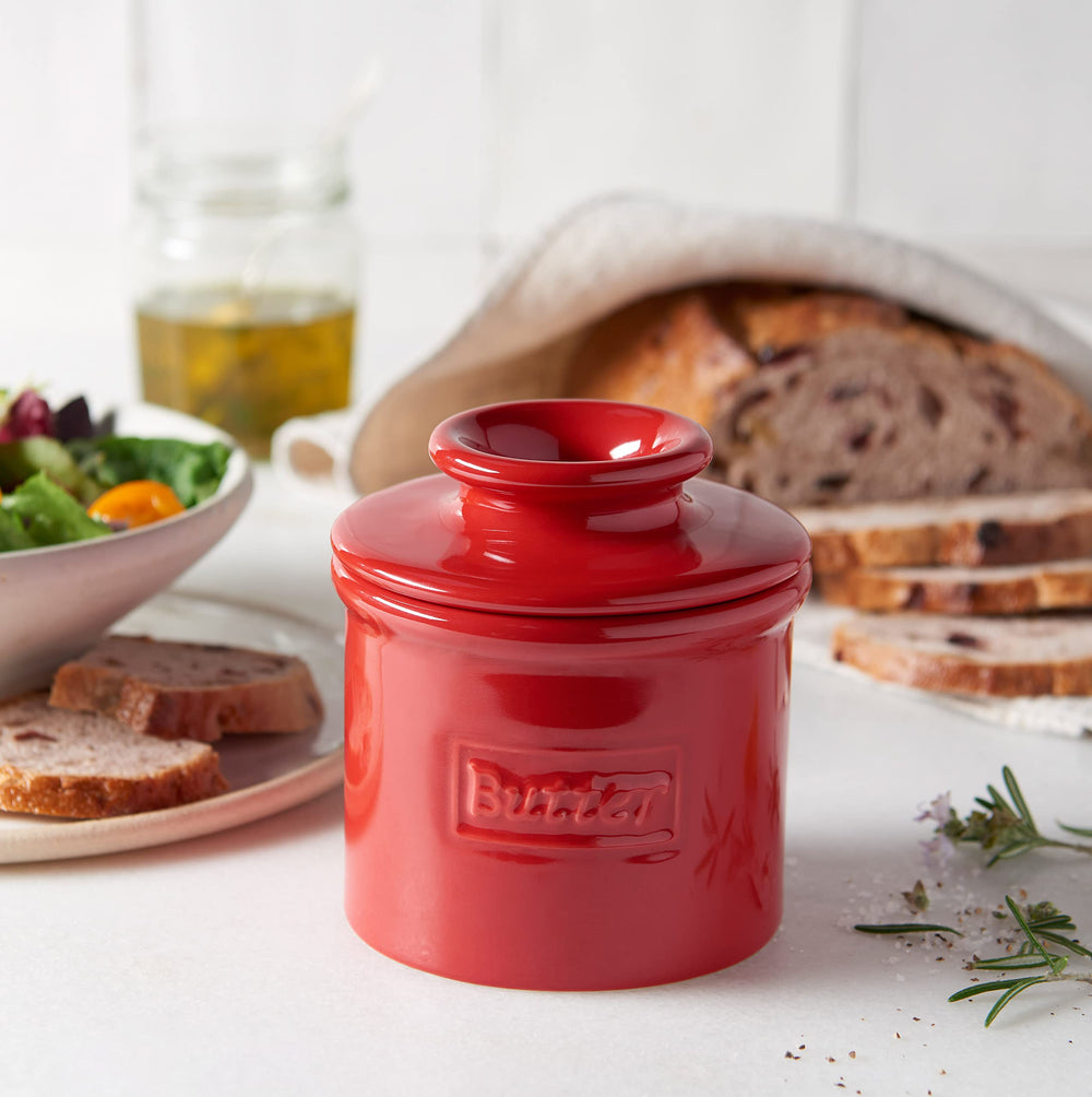 Butter Bell socle rempli d'eau et cloche avec beurre prêt à tartiner