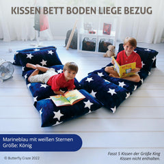 Butterfly Craze housse remplie d'oreillers créant lit au sol confortable