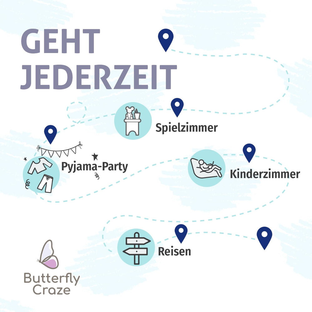 Butterfly Craze housse pliée facile à transporter pour rangement pratique