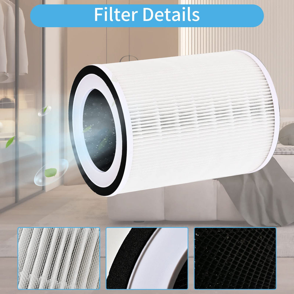 Bvhonwe filtre installé en fonctionnement réduisant particules visibles