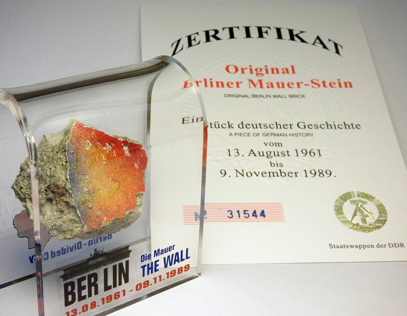 BWBS fragment du Mur de Berlin face visible, présentation authentique et impact historique