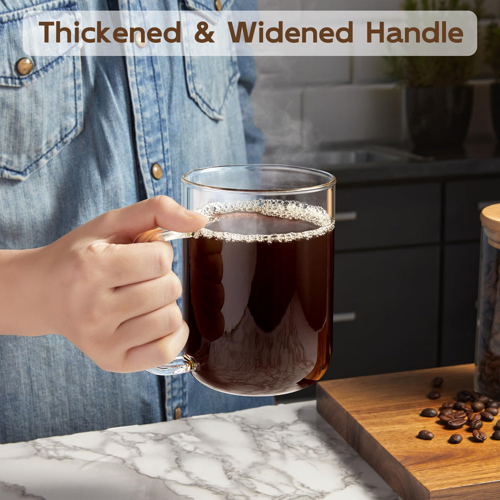 BWODYAY ensemble de 4 tasses sur table soulignant coffret pratique pour invités