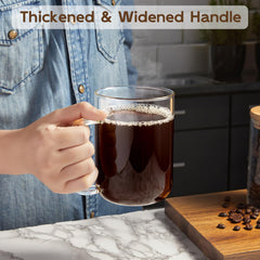 BWODYAY ensemble de 4 tasses sur table soulignant coffret pratique pour invités