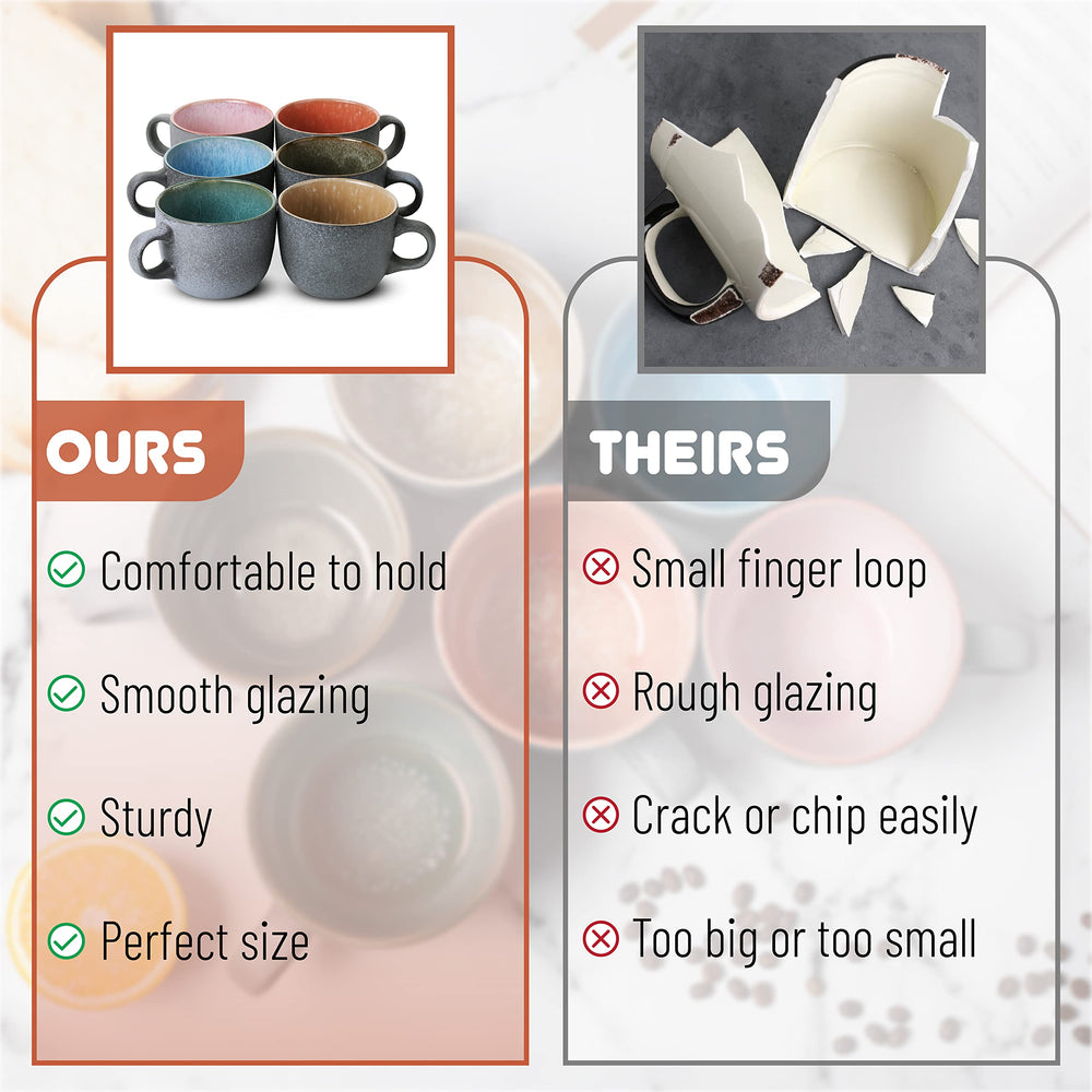 Brew To A Tea mug en usage avec café illustrant convivialité