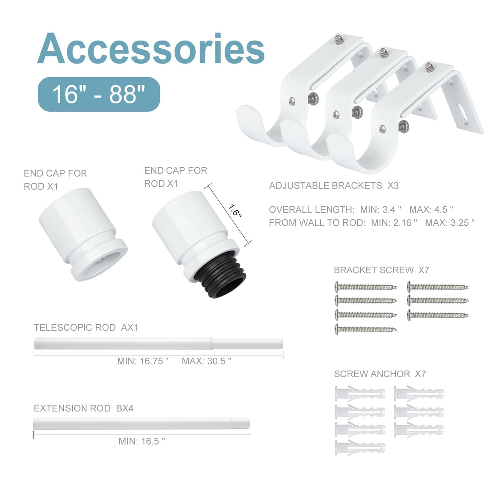 Byondeth supports muraux et vis inclus pour une installation complète
