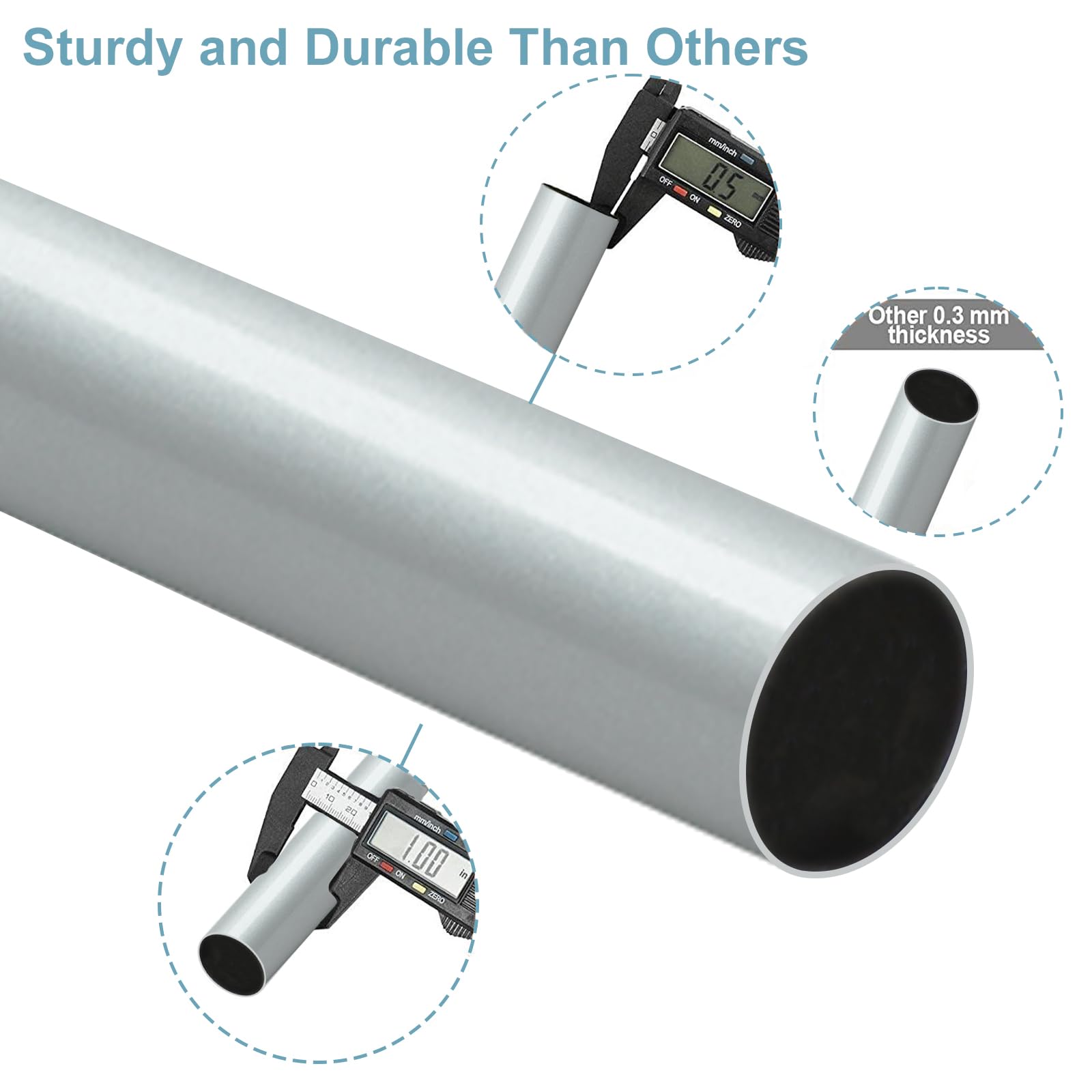 Byondeth embout en aluminium montrant la finition propre et durable