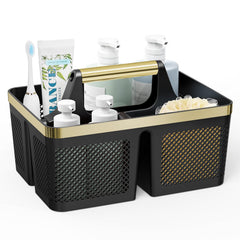 BYUNER vue de face du panier douche, rangement organisé et élégant