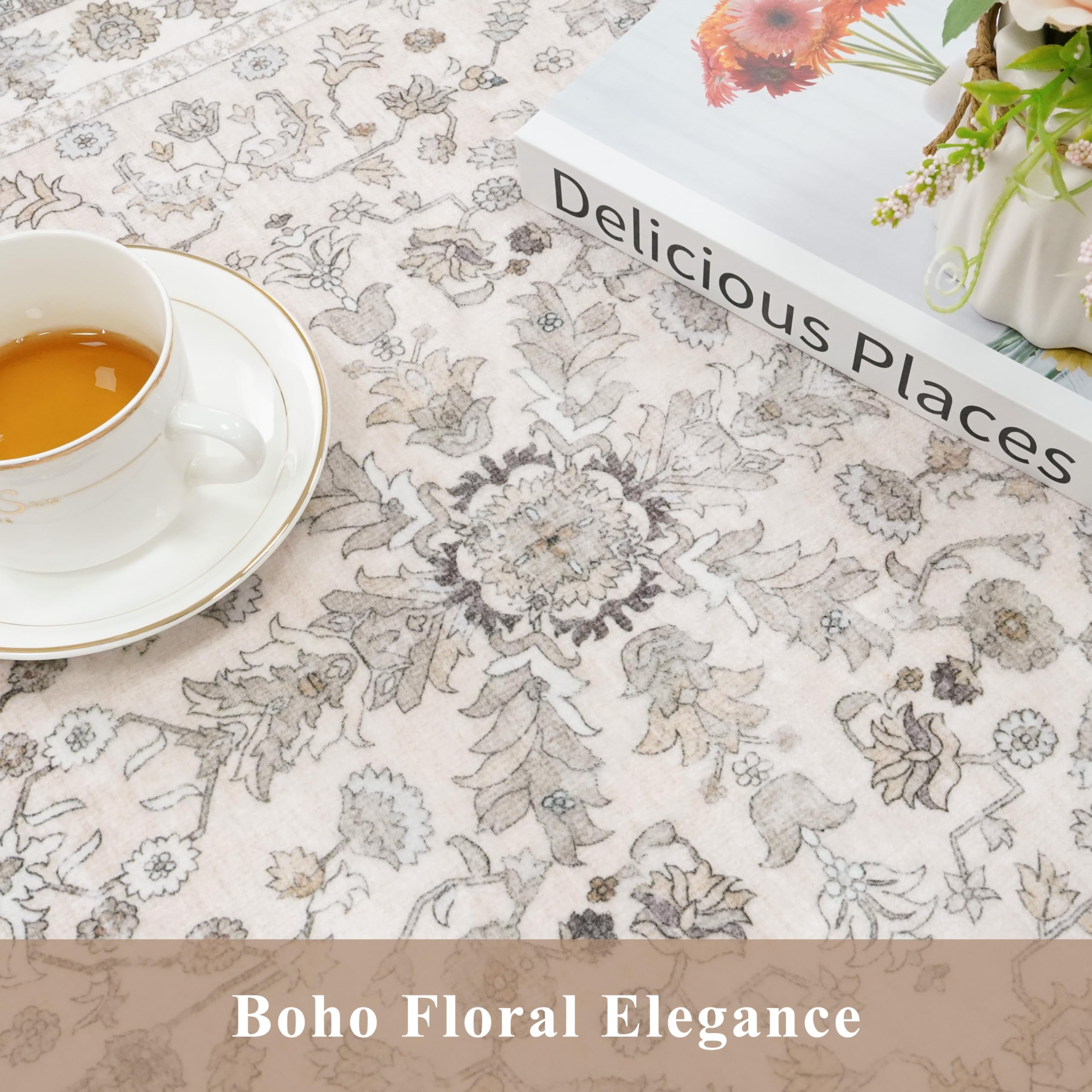 BYYVOO tapis dans cuisine décor boho ajoutant chaleur et style