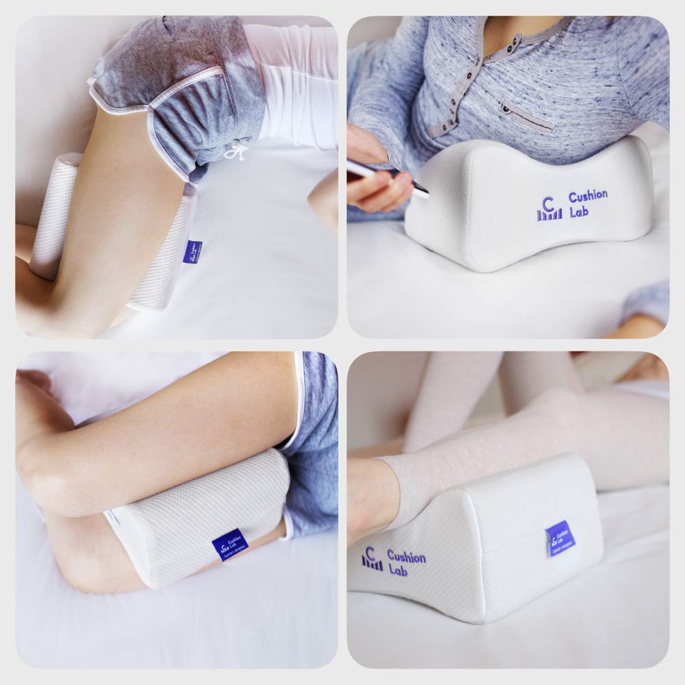 C CUSHION LAB housse bi‑tons blanche et grise respirante et hypoallergénique