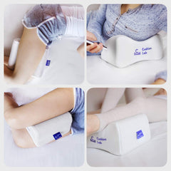C CUSHION LAB housse bi‑tons blanche et grise respirante et hypoallergénique