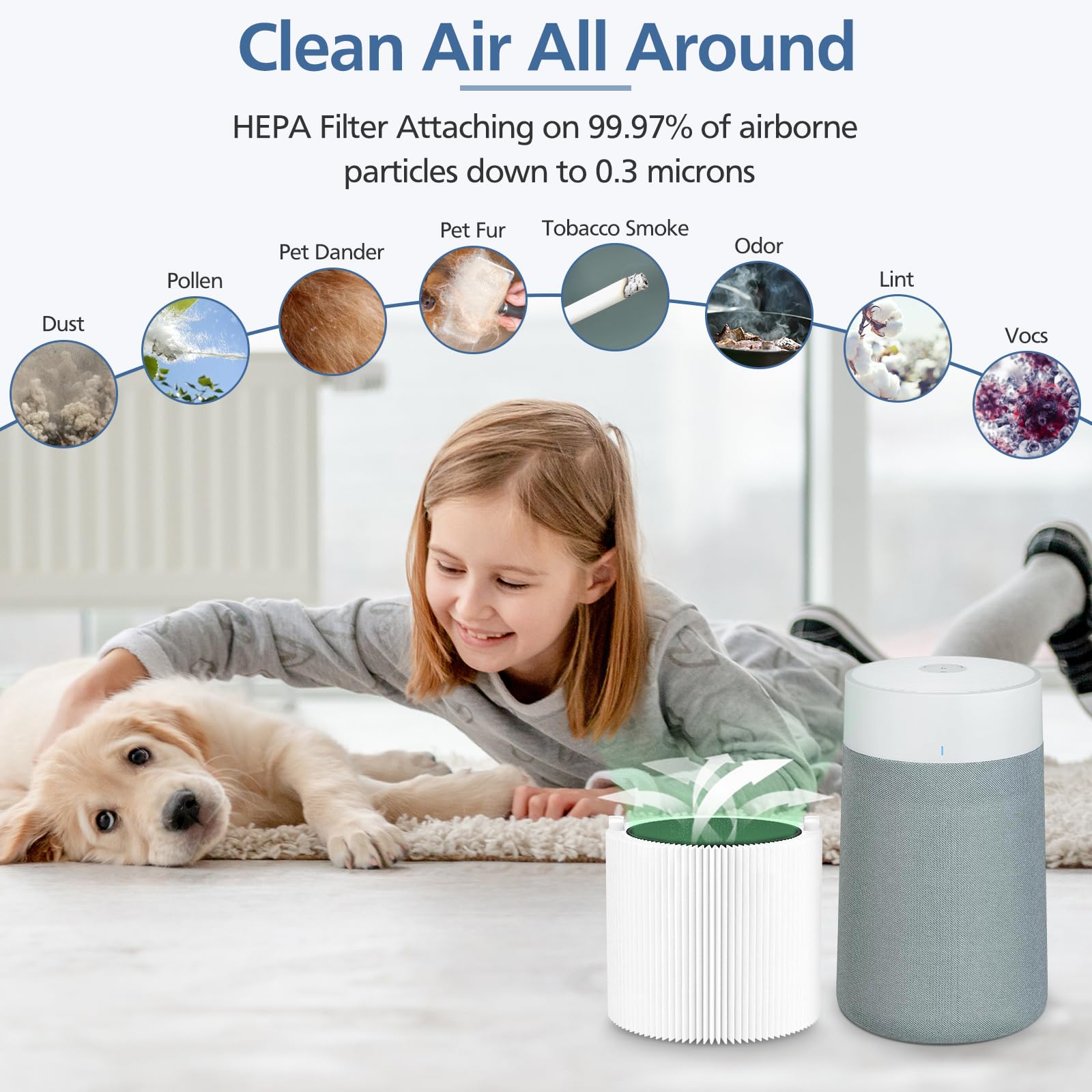 Cabiclean zoom sur la couche de charbon actif pour réduire odeurs de maison