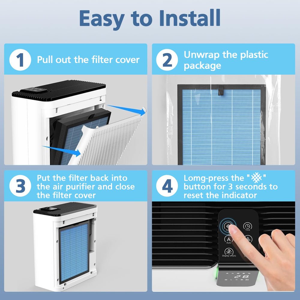 Cabiclean filtre en situation salon montrant air plus frais et environnement sain