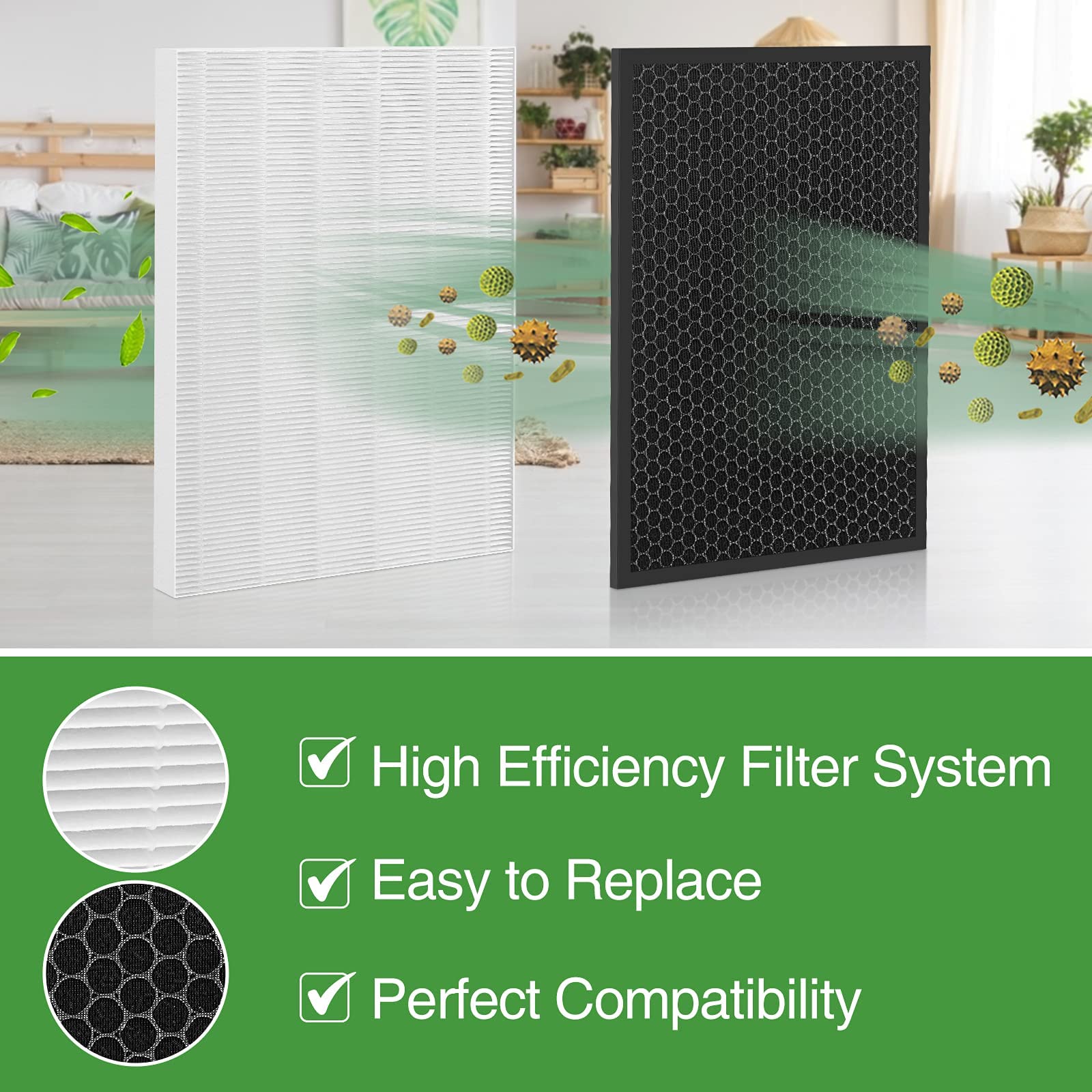 Installation du filtre Cabiclean HR900 dans purificateur Winix HR900 démontrant remplacement sans outils