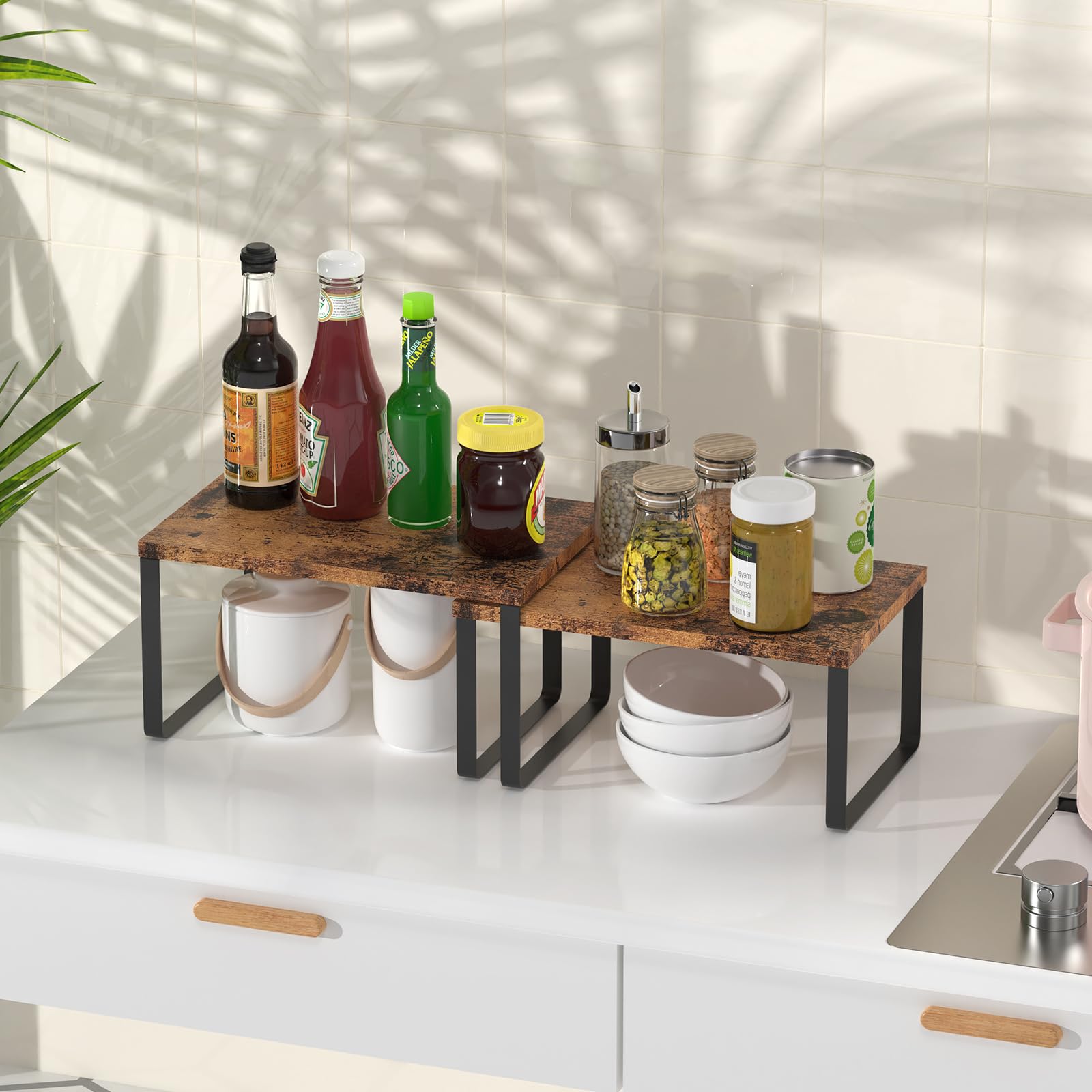 CADUKE étagère avec assiettes pour comparaison d'échelle pratique