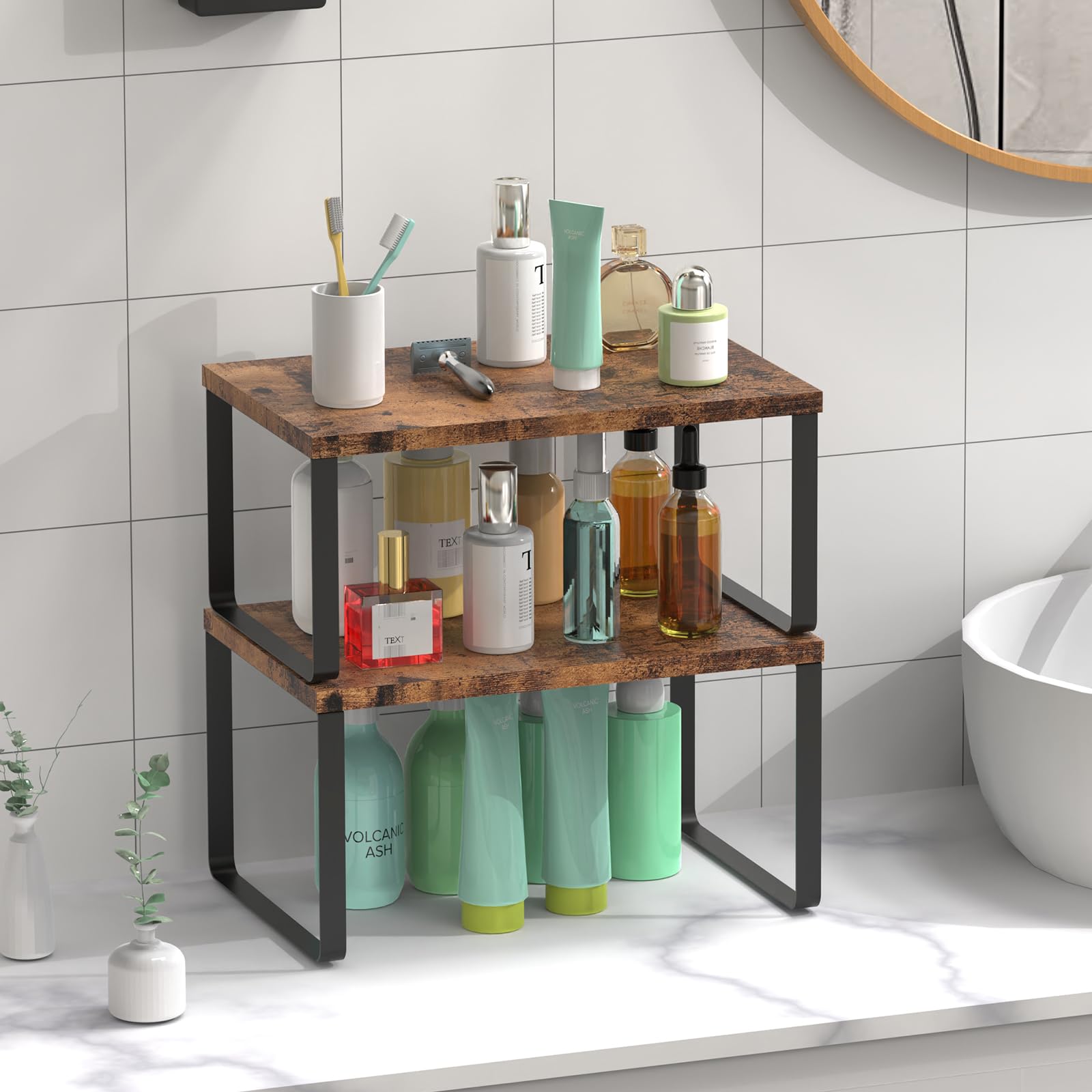 CADUKE étagère en bureau exposant cosmétiques et fournitures ordonnées