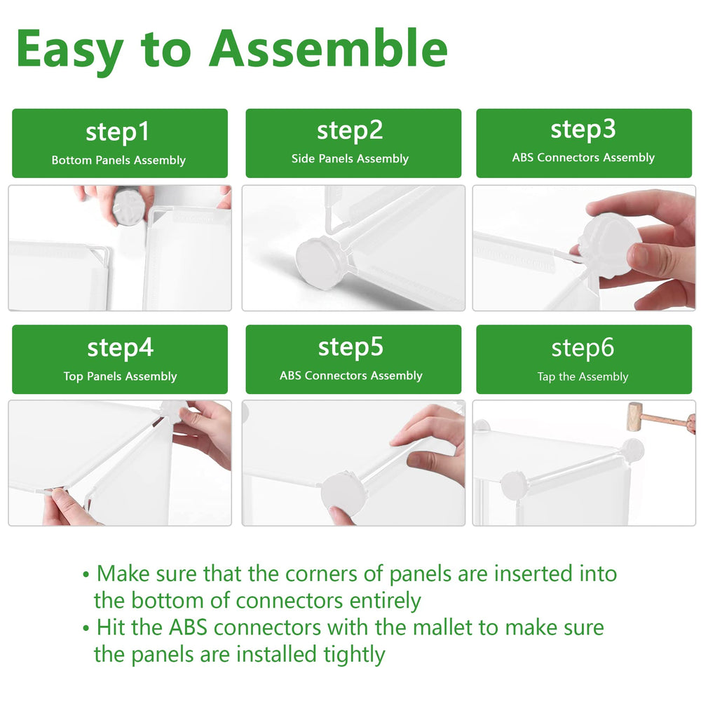 C&AHOME assemblage avec maillet en bois guide d'installation simple
