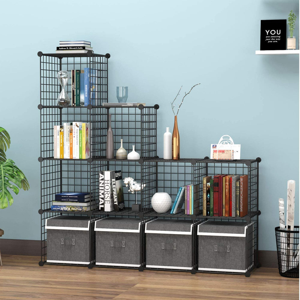 C&AHOME cubes remplis de chaussures organisation pratique et accessible