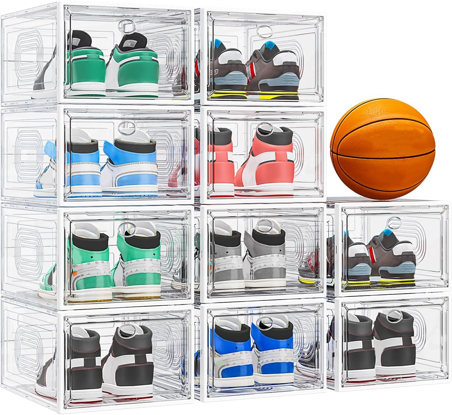 caktraie façade transparente montrant chaussures et accès visuel rapide