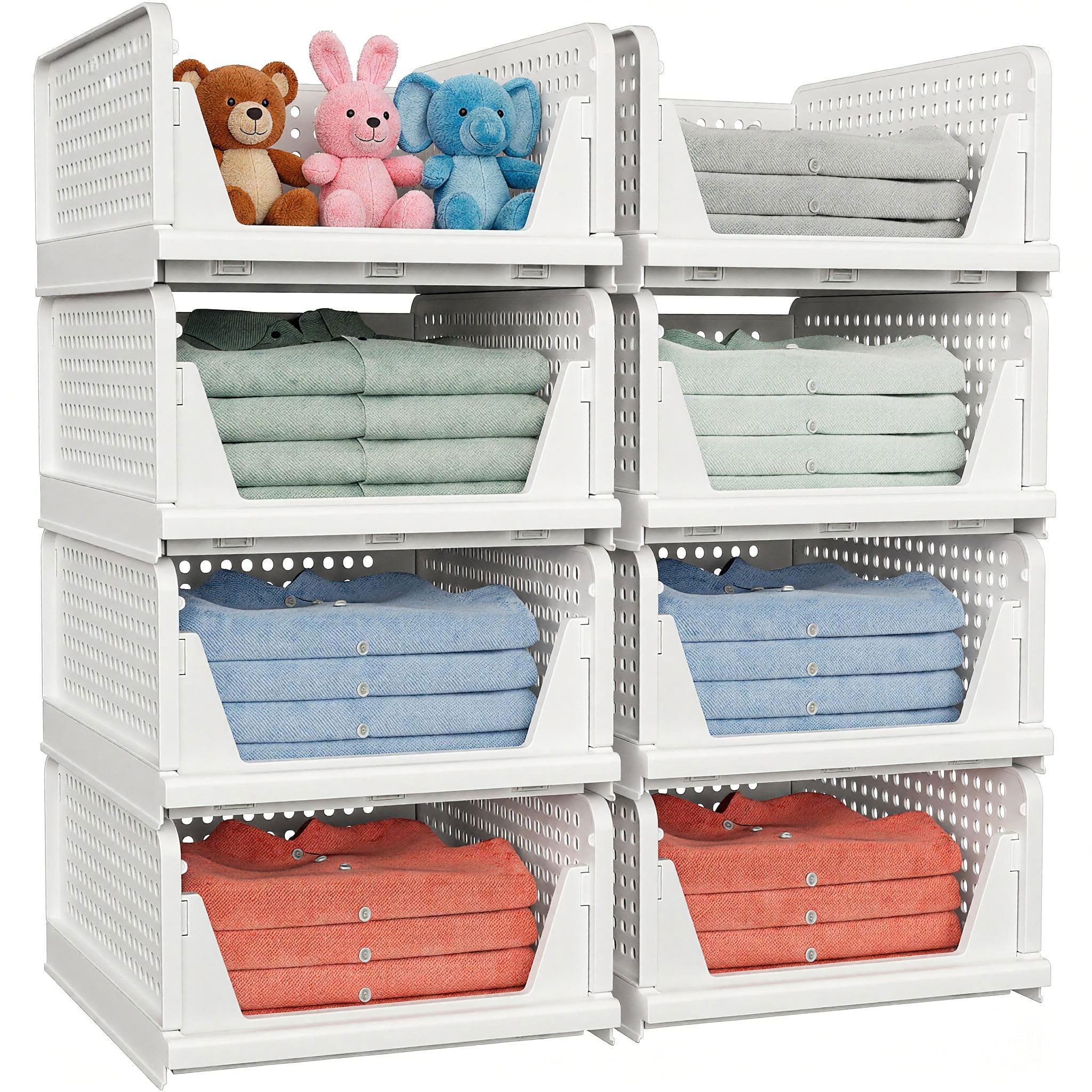 caktraie rangement utilisé dans un placard de chambre pratique