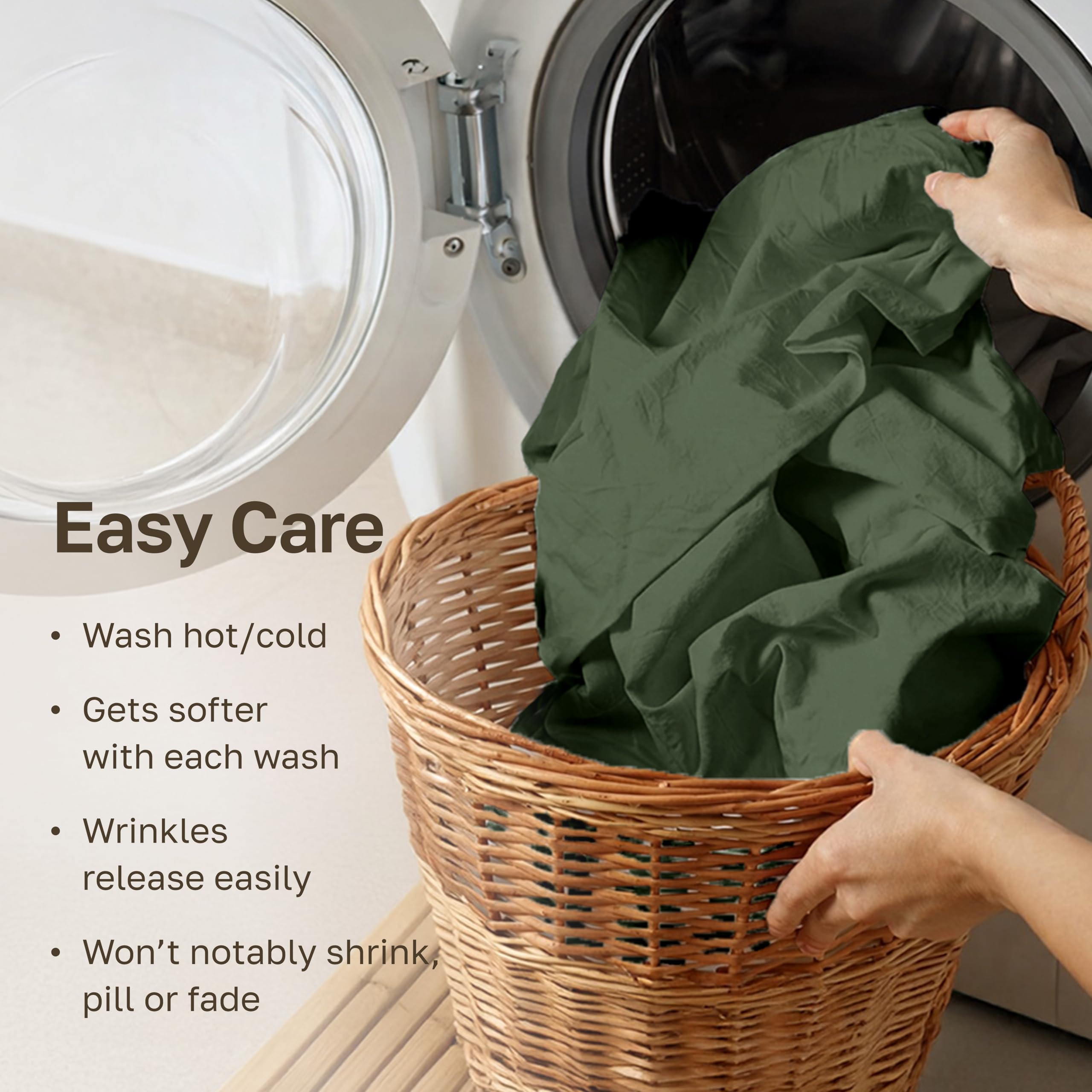 California Design Den draps posés sur matelas queen montrant ajustement et retombé