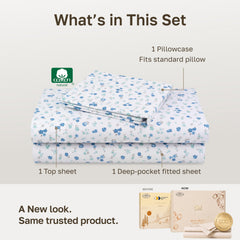 California Design Den drap-housse à poches profondes offrant maintien sécurisé