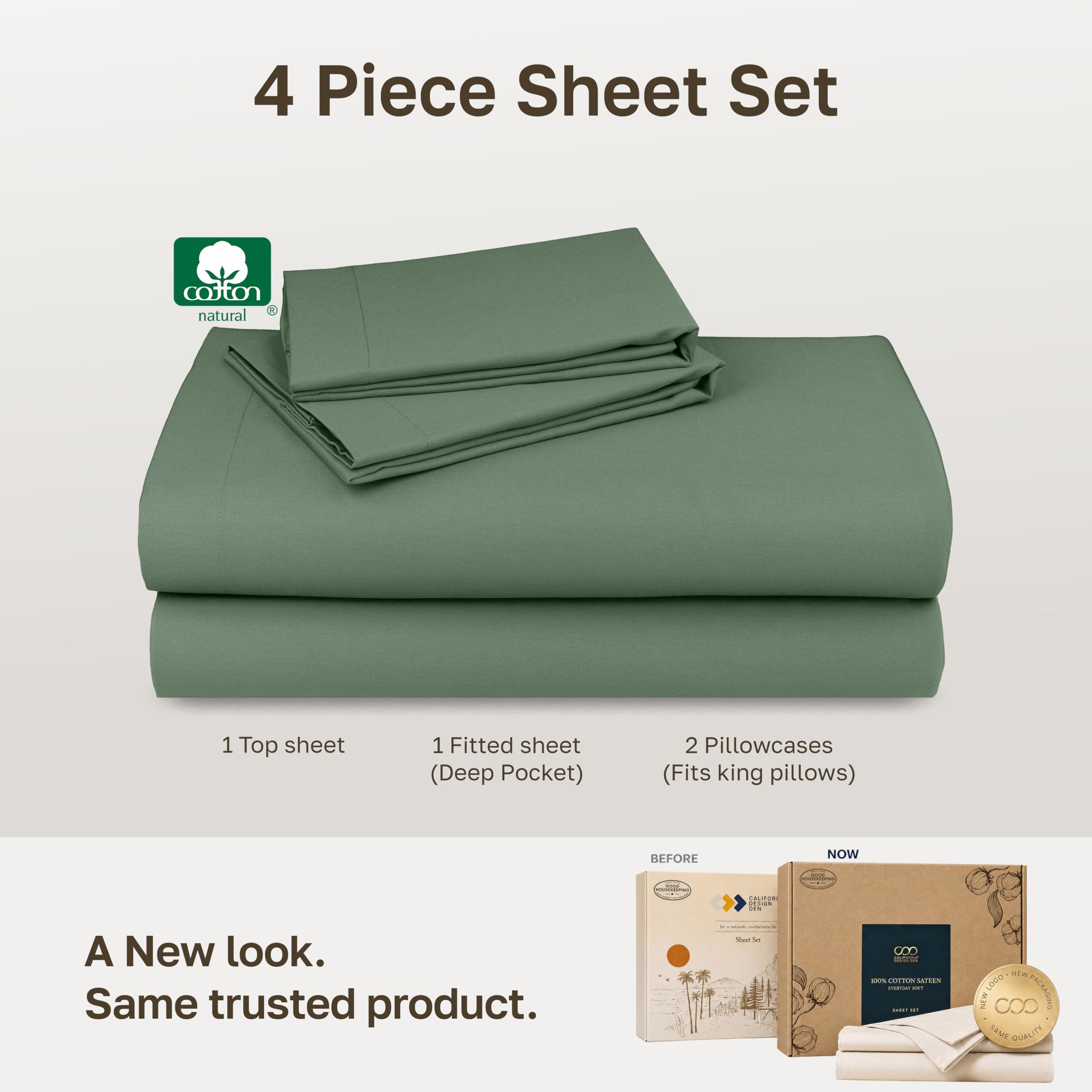 California Design Den drap-housse à poches profondes assurant maintien jusqu'à 14"