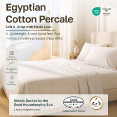 California Design Den texture percale serrée garantissant sensation fraîche et respirante