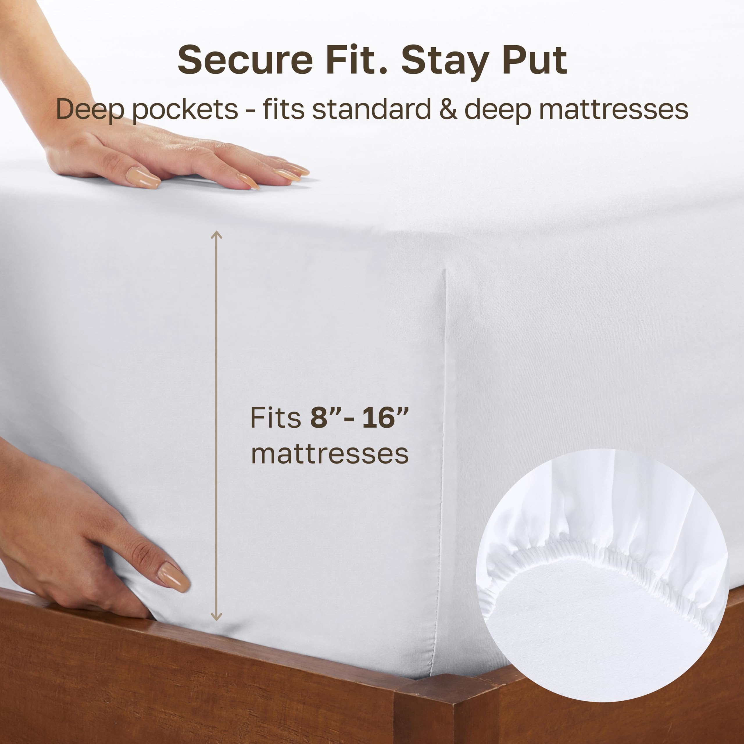 California Design Den élasticité périphérique gardant le drap en place