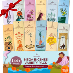 Calmveda vue avant du coffret avec 12 parfums, idéale pour découvrir