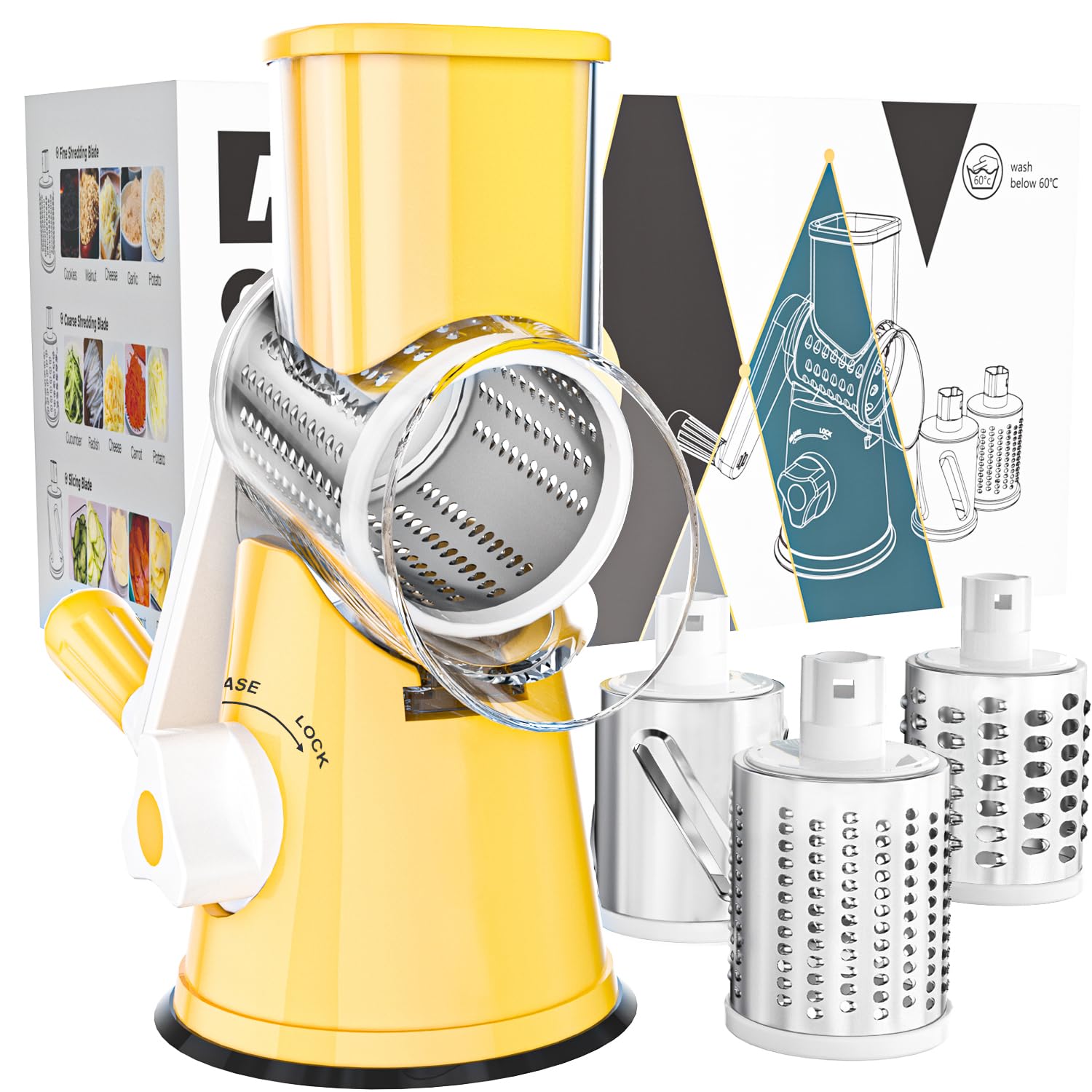 Cambom vue avant produit jaune montrant design compact et ergonomique