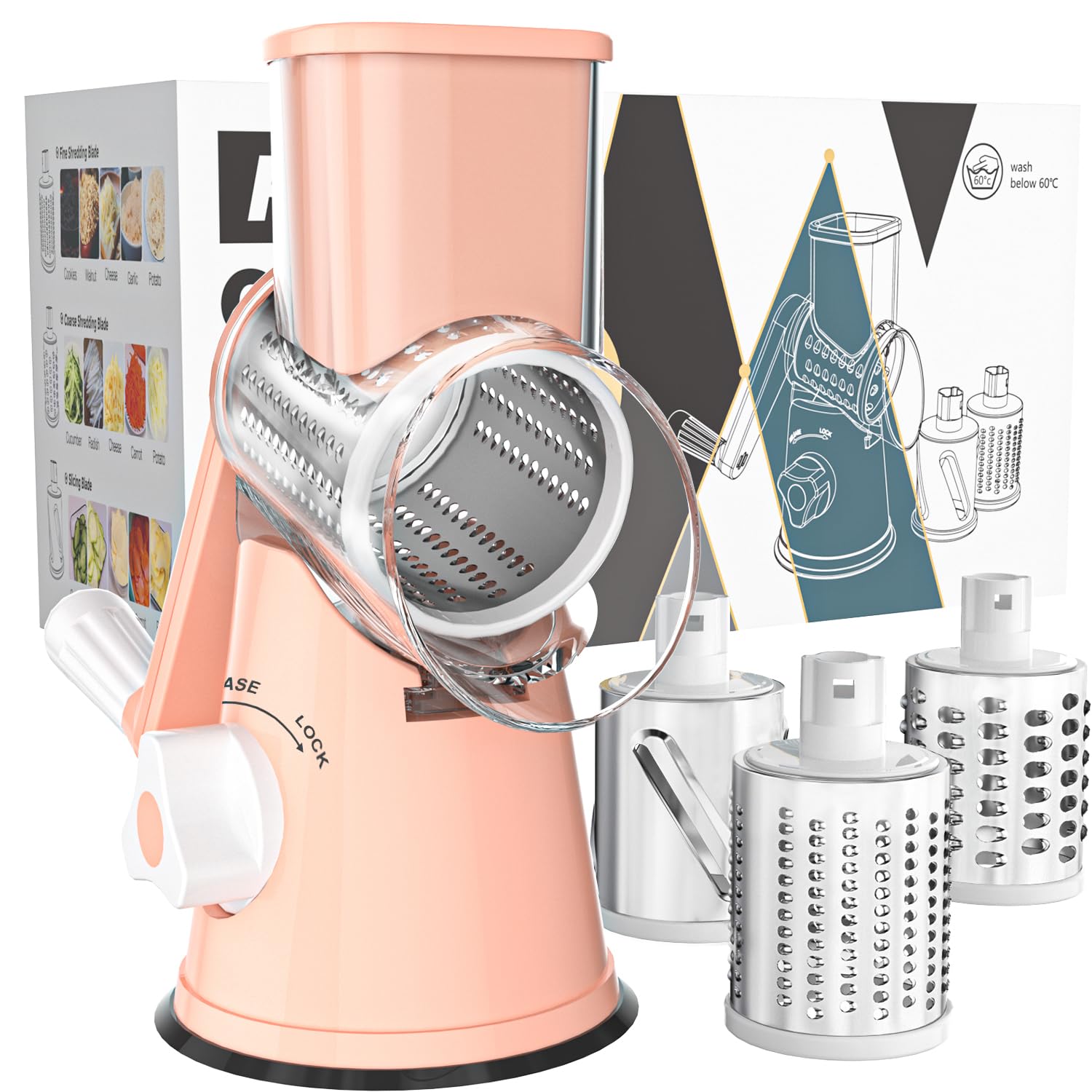 Cambom vue frontale produit rose montrant design compact et gain de place