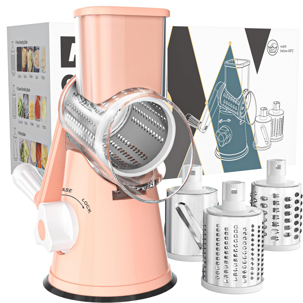 Cambom vue frontale produit rose montrant design compact et gain de place