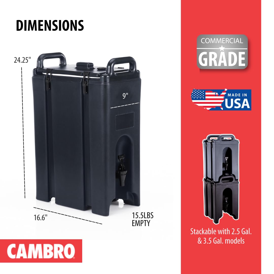 Cambro Camtainer robinet récessé assurant distribution propre et sans gouttes