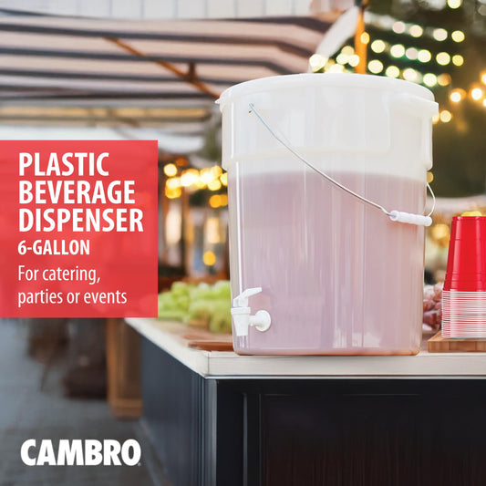 Cambro gros plan robinet solide assurant service sans gouttes