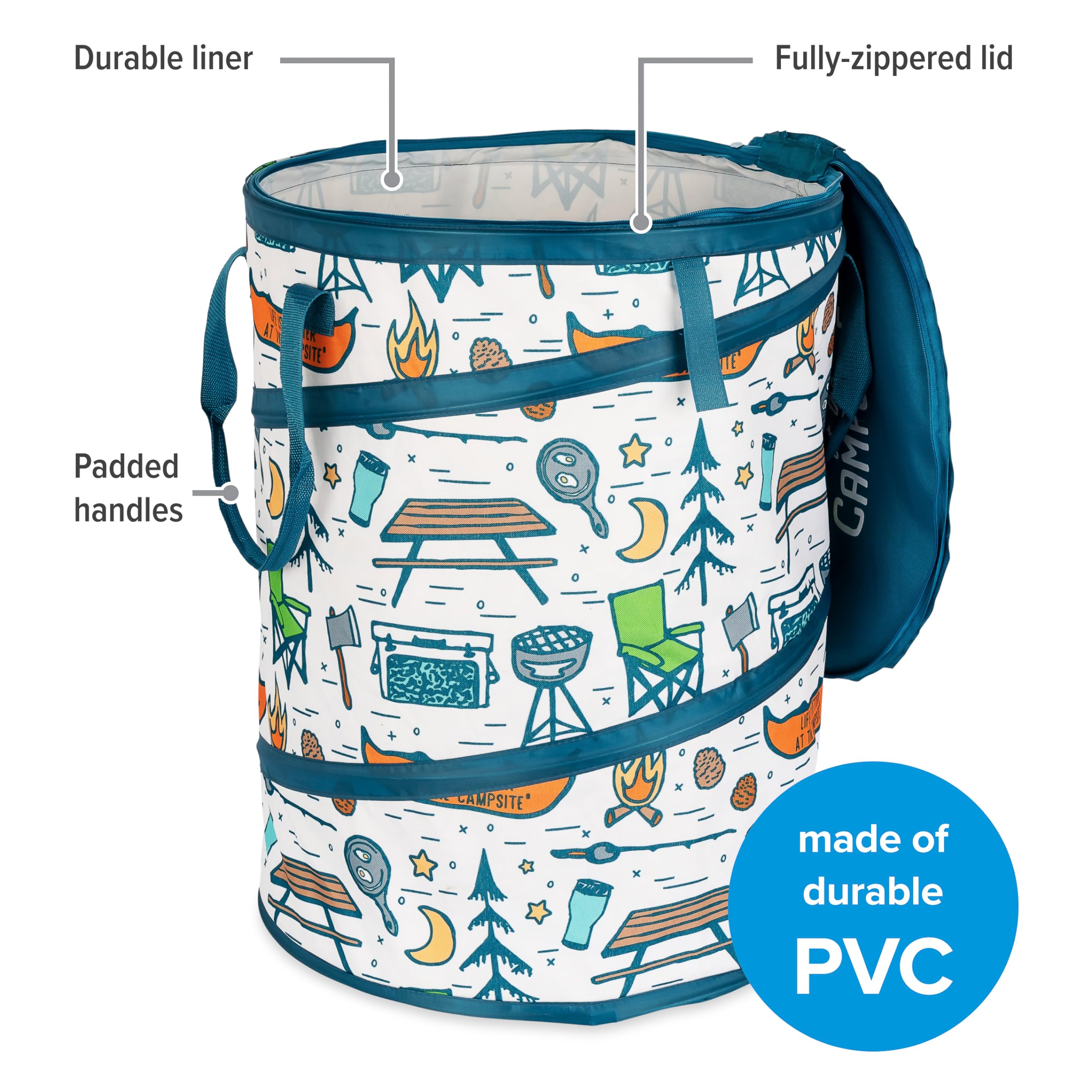 Camco gros plan doublure PVC résistant humide et déchirures