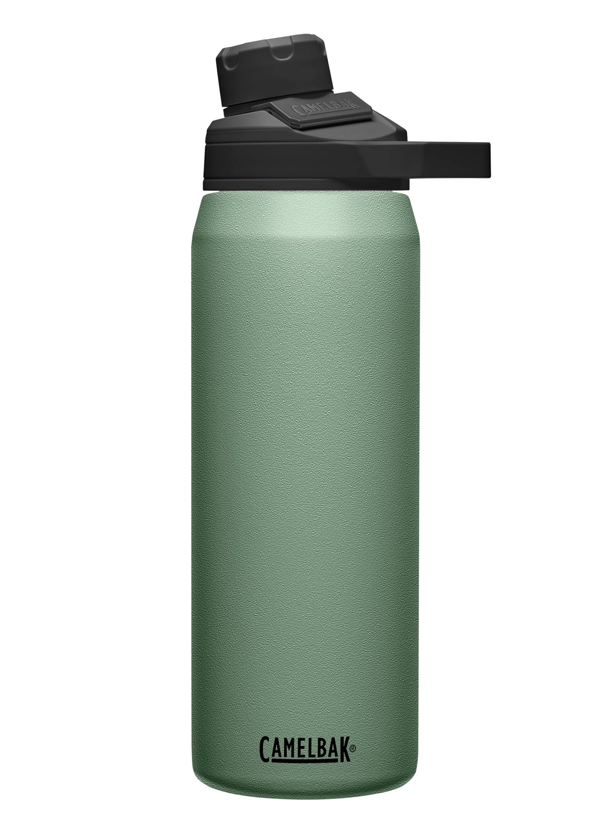 CamelBak Chute Mag vue de face montrant la silhouette et le coloris Moss, pratique