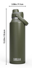CamelBak Thrive Chug texture acier inoxydable anti-transpiration assurant une prise sèche