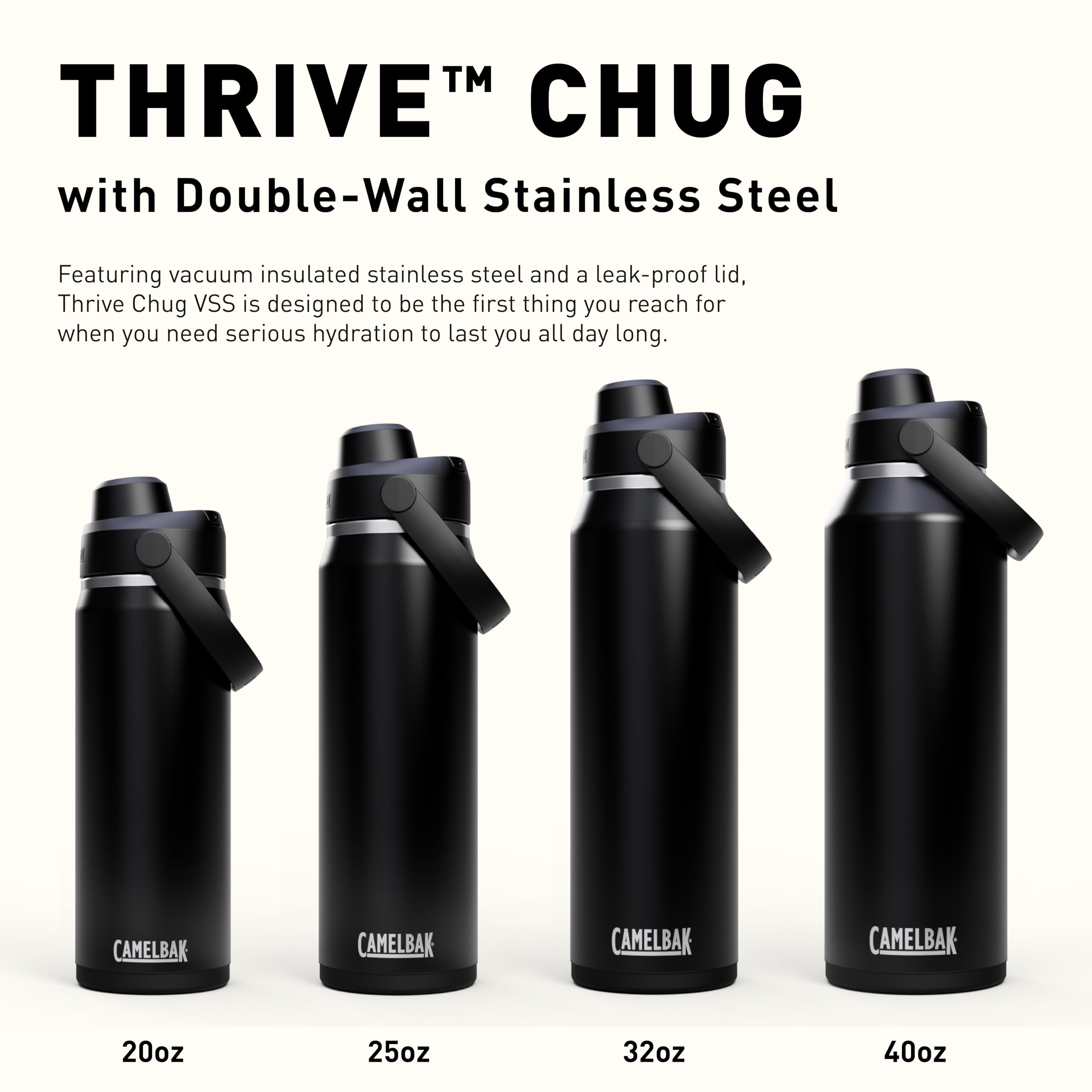 CamelBak Thrive Chug bouchon démonté montrant joints pour entretien