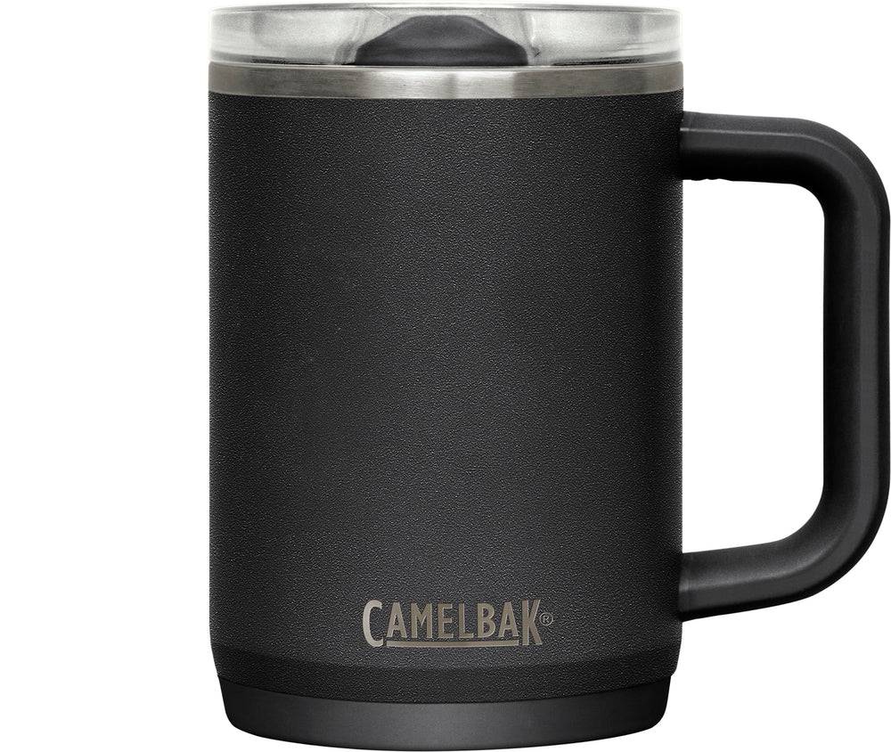 CamelBak Thrive Mug face avant noir montrant design compact et protection thermique
