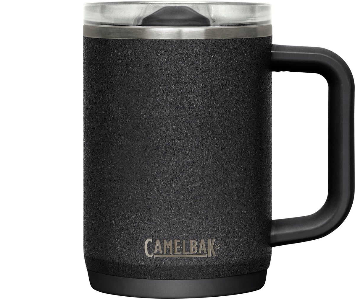 CamelBak Thrive Mug face avant noir montrant design compact et protection thermique
