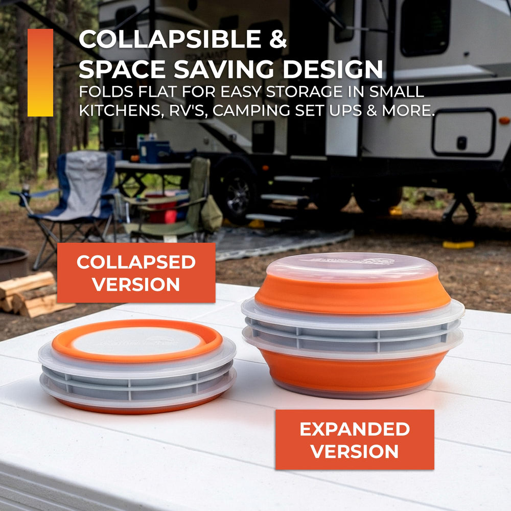 CanCooker bol replié à plat montrant gain de place pour le rangement