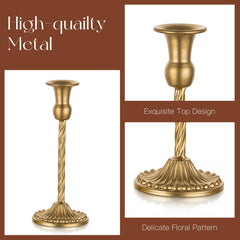 Candeldo bougeoirs disposés sur une table de mariage pour ambiance chaleureuse