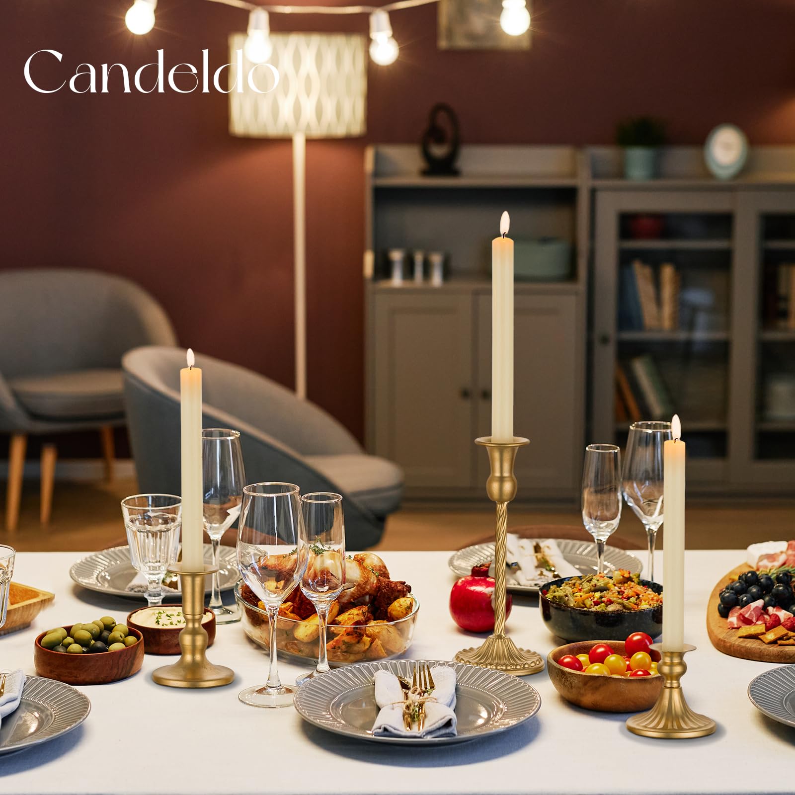 Candeldo comparaison de hauteurs des bougeoirs pour composition de centre de table