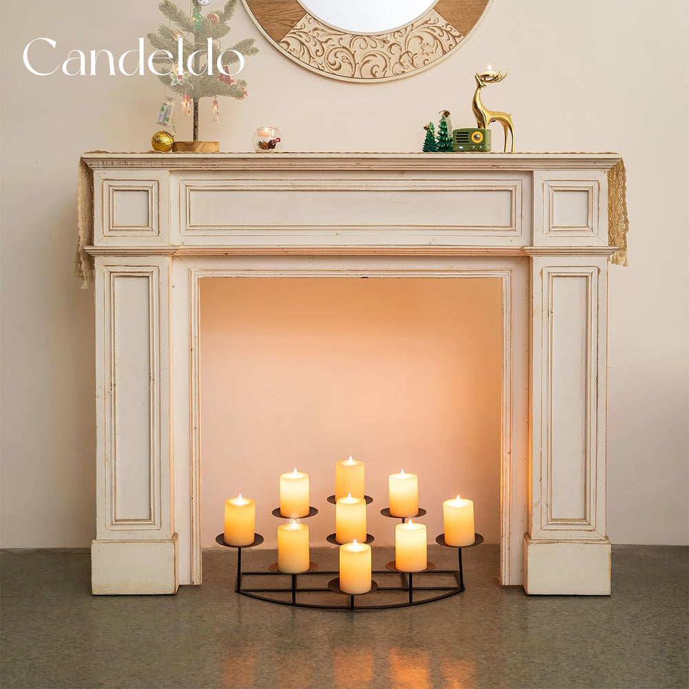 Candeldo installé dans une cheminée, crée une ambiance chaleureuse