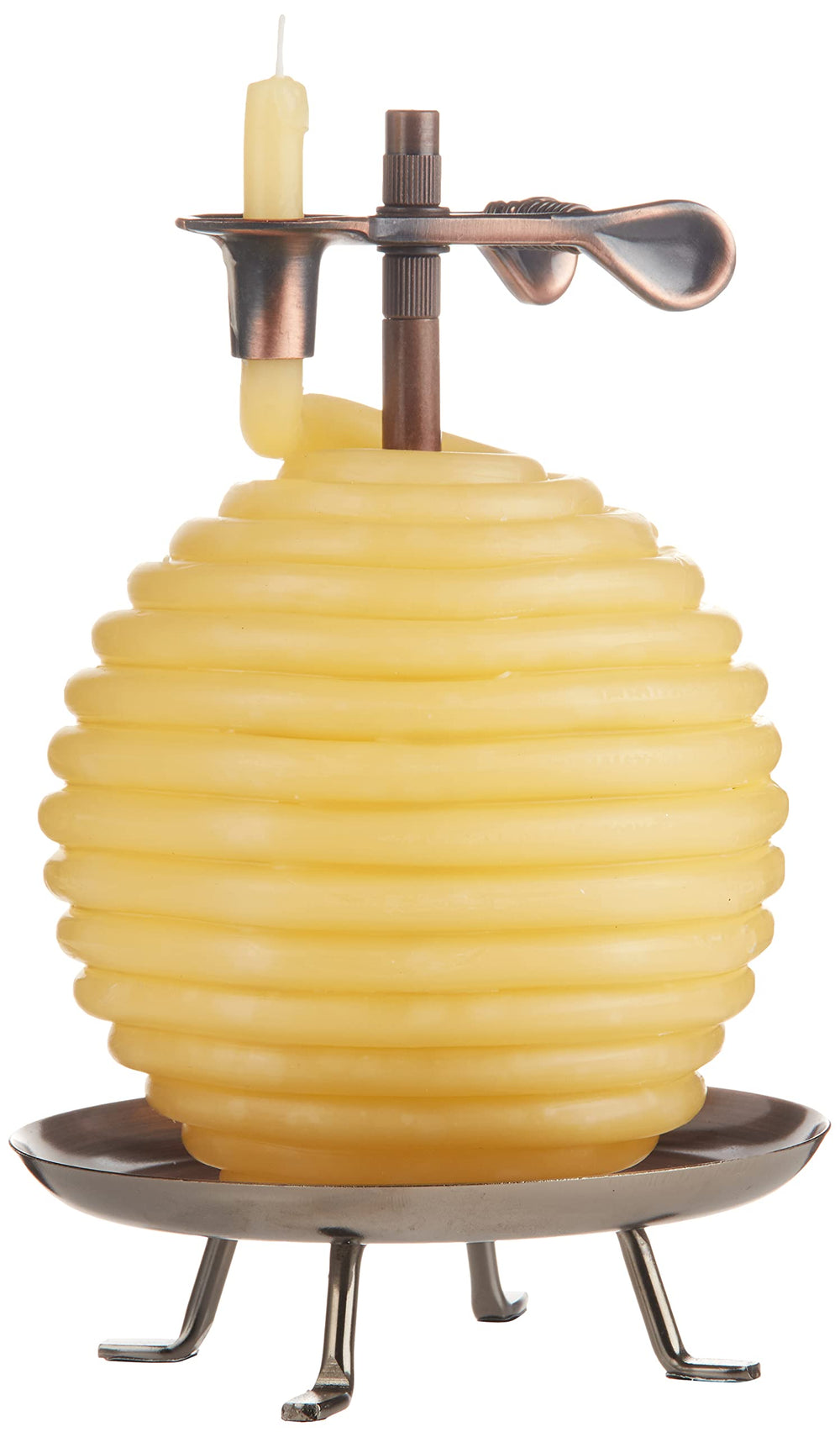 Candle by the Hour vue avant du packaging montrant la bougie et le support, durable
