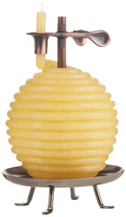 Candle by the Hour vue avant du packaging montrant la bougie et le support, durable