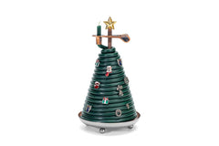 Candle by the Hour bougie sapin face montrant le moulage décoratif et effet chaleureux