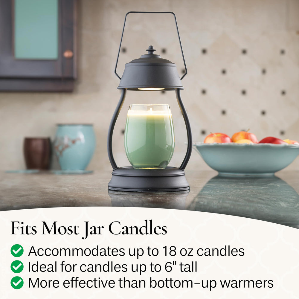 Candle Warmers finition noir mat stylise intérieur et s'harmonise facilement