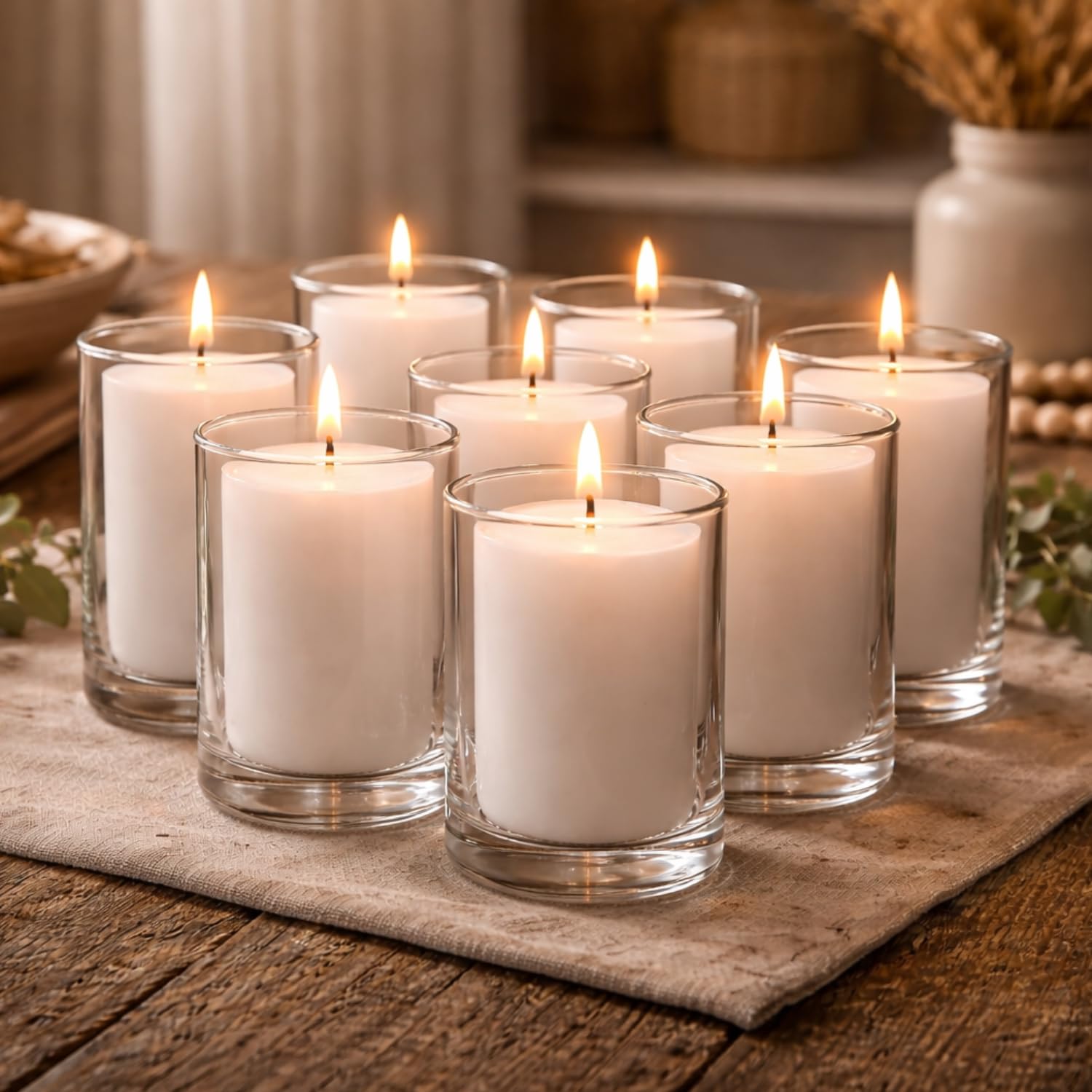 Candlestock scène de table de fête montrant ambiance élégante