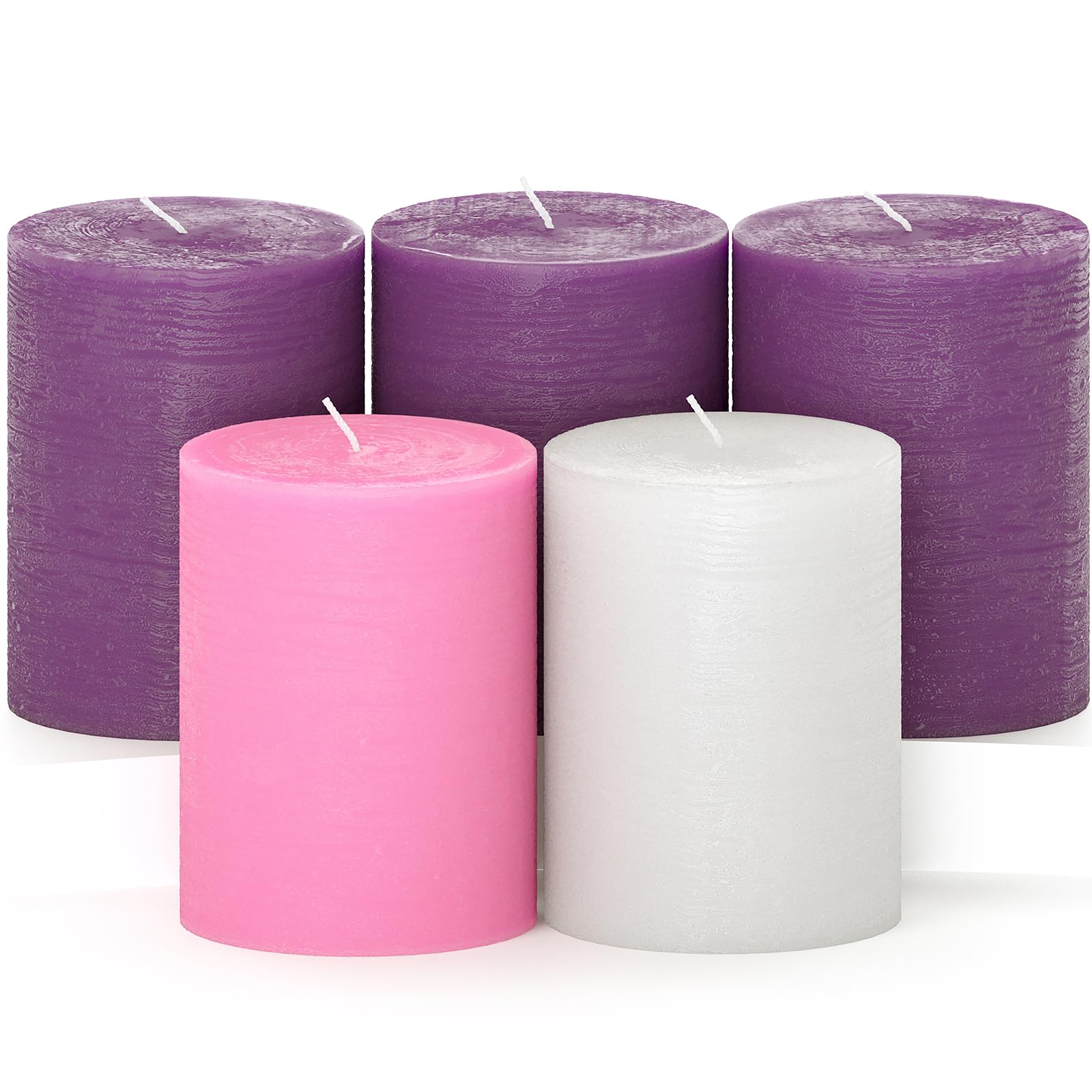 CANDWAX packaging avant montrant le lot de 5 bougies, présentation soignée et protection